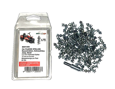 BES1300 Best Grip Spikes Jeep- und Stollenreifen bei Auto, Quad, Rasentraktor, Schneefräse